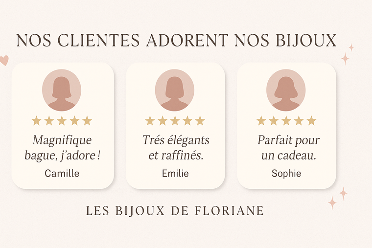 Bannière avis clients Les Bijoux de Floriane
